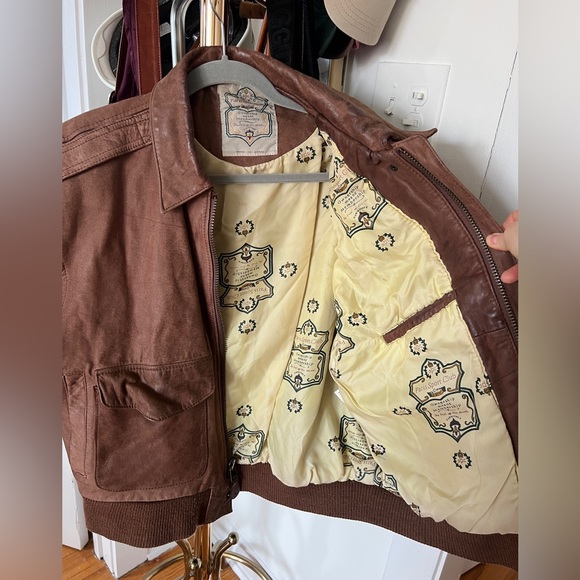 Vintages Paris Sport Club Leather Bomber Jacket - Large - Picture 5 of 6